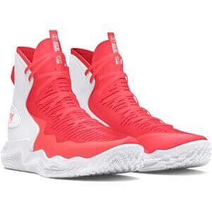 Under Armour Sz 6 Red White Flow Highlight Ace Volleyball Shoes Athletic LB5-23